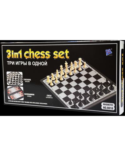 Магнитен шах 3 в 1 Maxi 9018  - 1